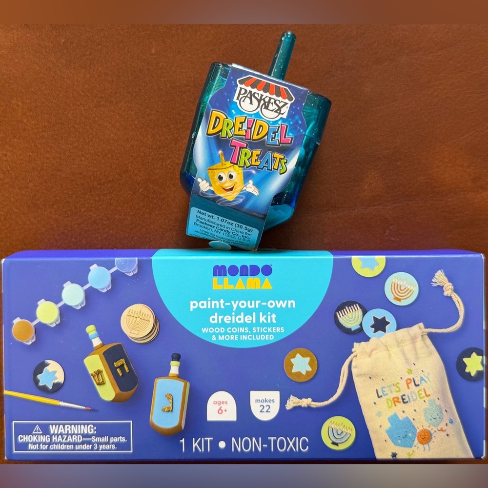 22PC!Kids’Chanukah,Paint Your Own Driedel Kit MONDO LLAMA™& Paskesz Bundle!BNWT!
